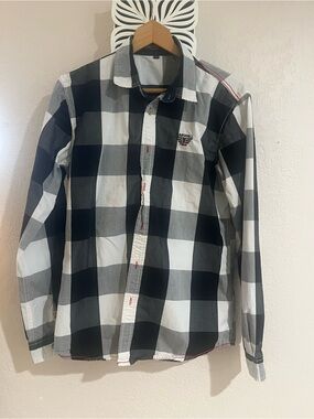 Fred’s Marshall Black & White Buffalo Check Button-Down Shirt